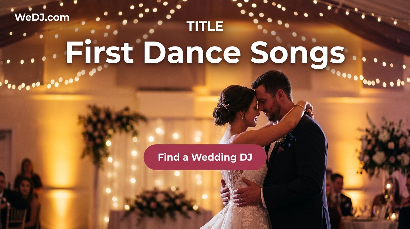 Find a wedding DJ for Top 100 Wedding First Dance Songs