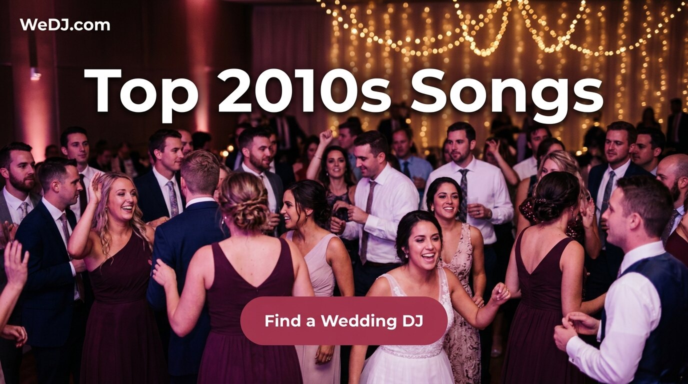 Find a wedding DJ for Top 2010s Wedding Songs — Best of the 2010s