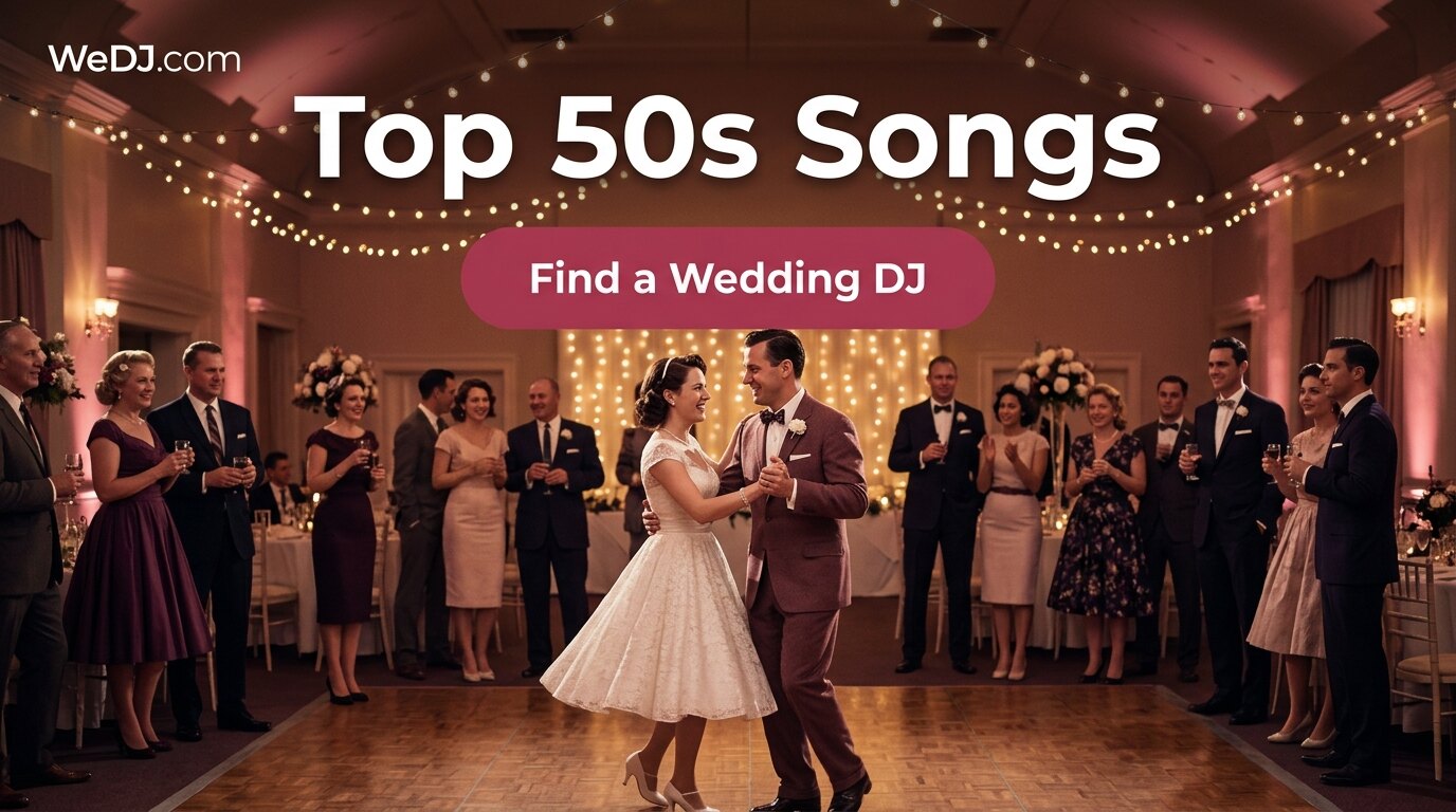 Find a wedding DJ for Top 50s Wedding Songs — Best of the 1950s